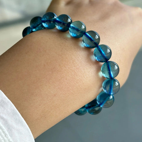 Blue Aquamarine Bracelet-ToShay.org