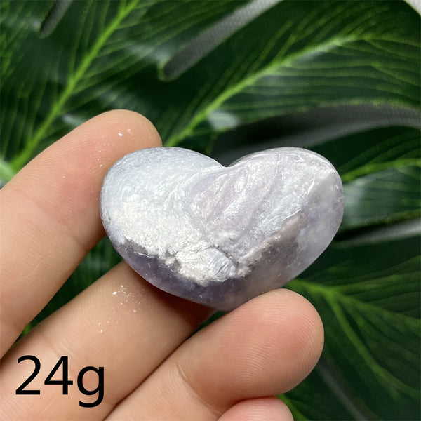 Purple Mica Crystal Heart-ToShay.org