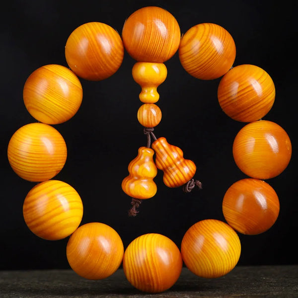 Yellow Wood Prayer Beads-ToShay.org