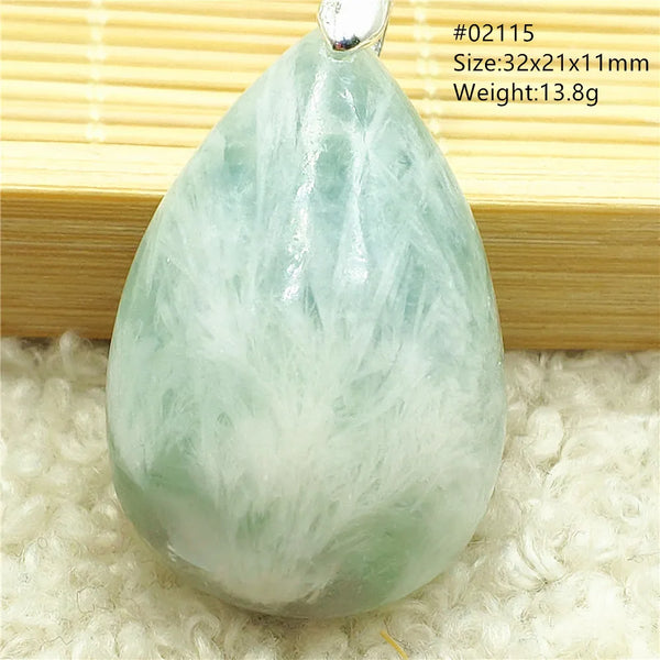Green Blue Fluorite Pendant-ToShay.org