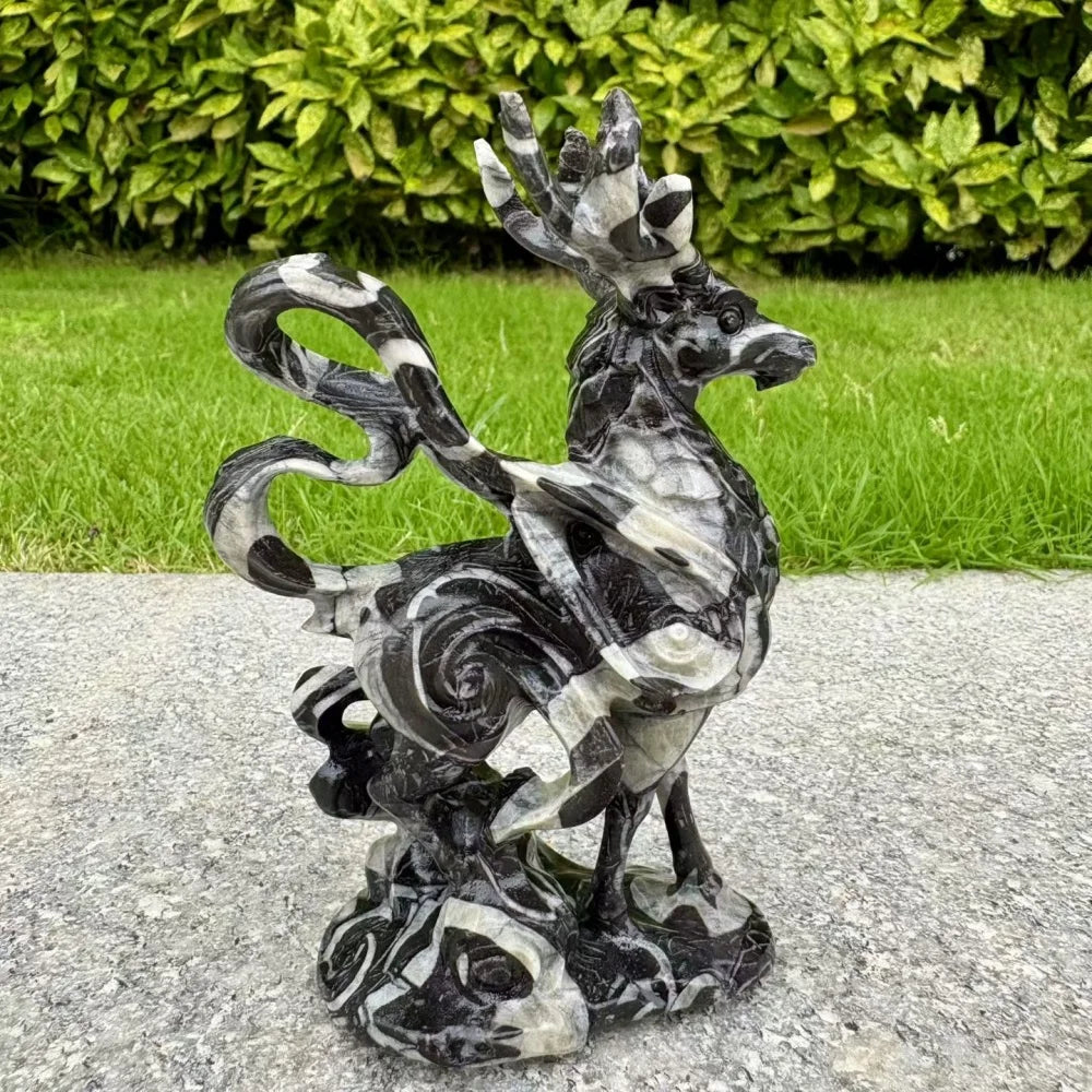 Black White Shell Stone Deer-ToShay.org