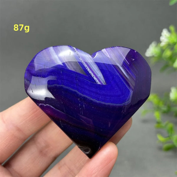 Purple Agate Heart-ToShay.org