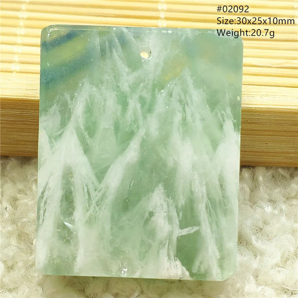 Green Blue Fluorite Pendant-ToShay.org