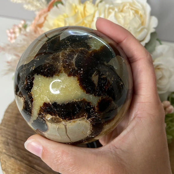 Yellow Dragon Egg Stone Ball-ToShay.org