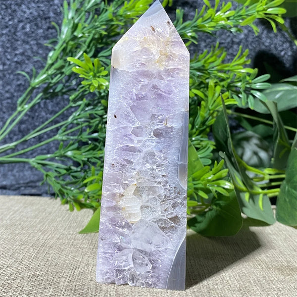 Purple Amethyst Agate Tower-ToShay.org