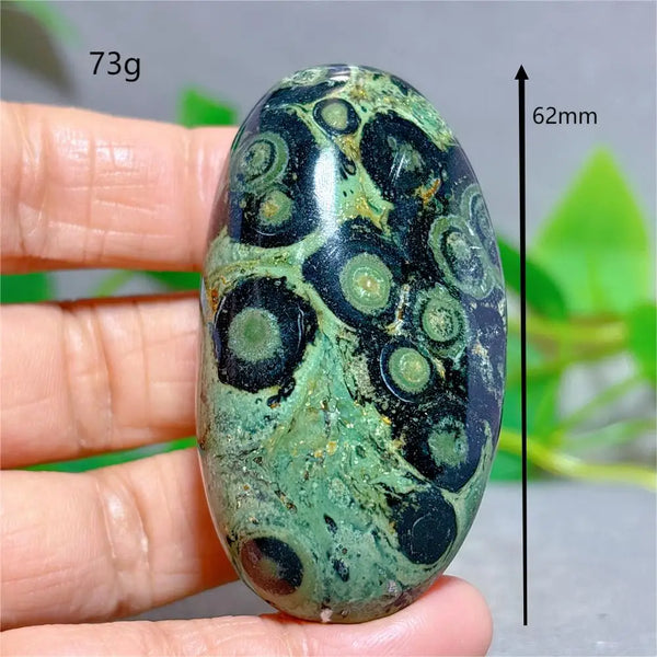 Green Malachite Palm Stone-ToShay.org