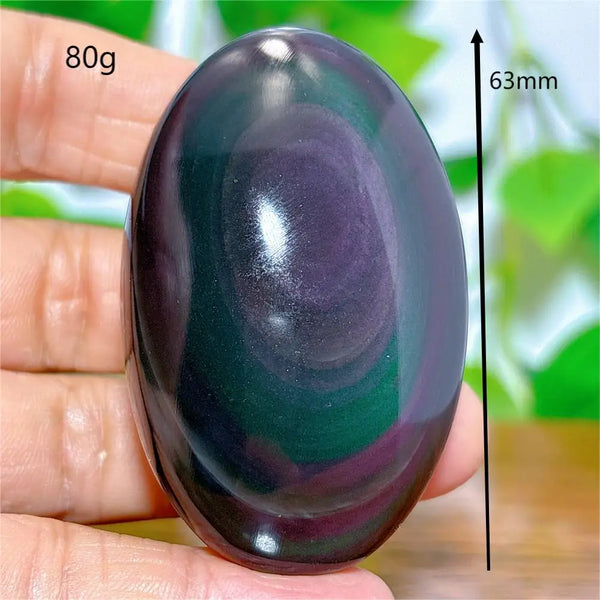Rainbow Obsidian Palm Stones-ToShay.org