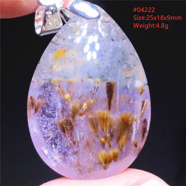 Gold Rutilated Pendant-ToShay.org