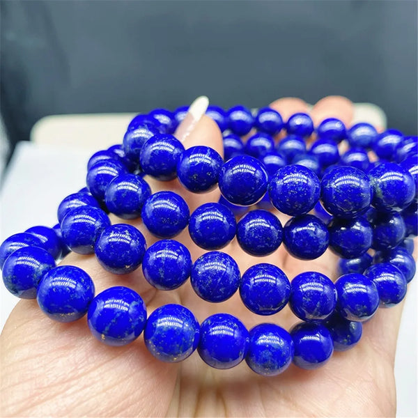 Blue Lapis Lazuli Bead Bracelet-ToShay.org
