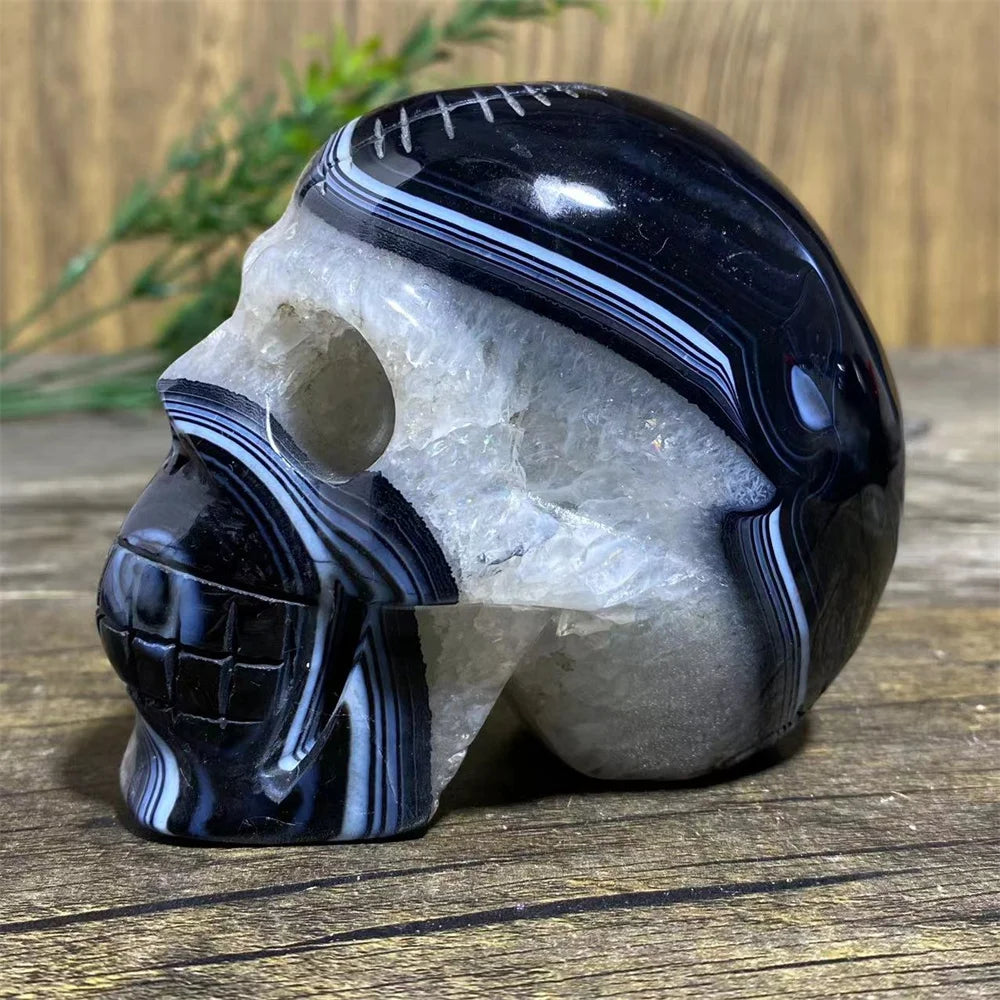 Black Agate Skull-ToShay.org