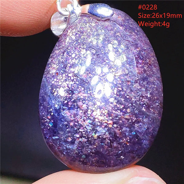 Blue Blood Red Lolite Pendant-ToShay.org