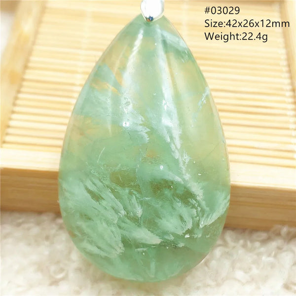 Green Blue Fluorite Pendant-ToShay.org