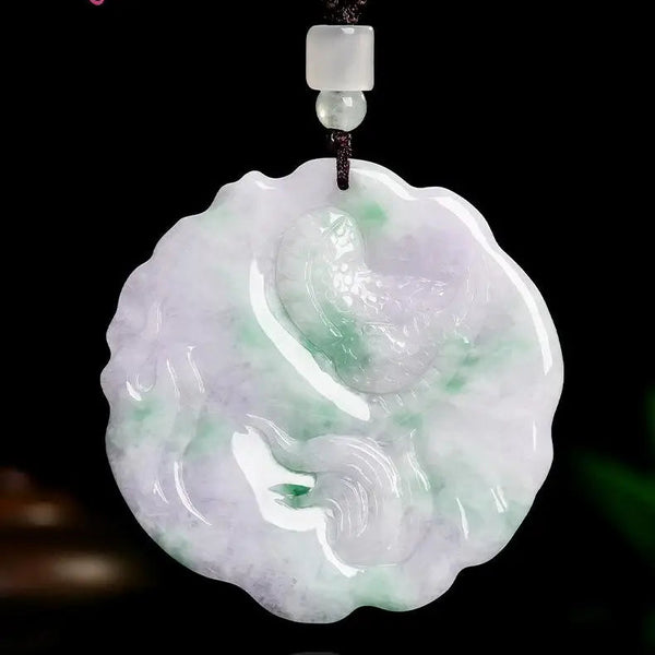 Green Jadeite Dragon Pendant-ToShay.org