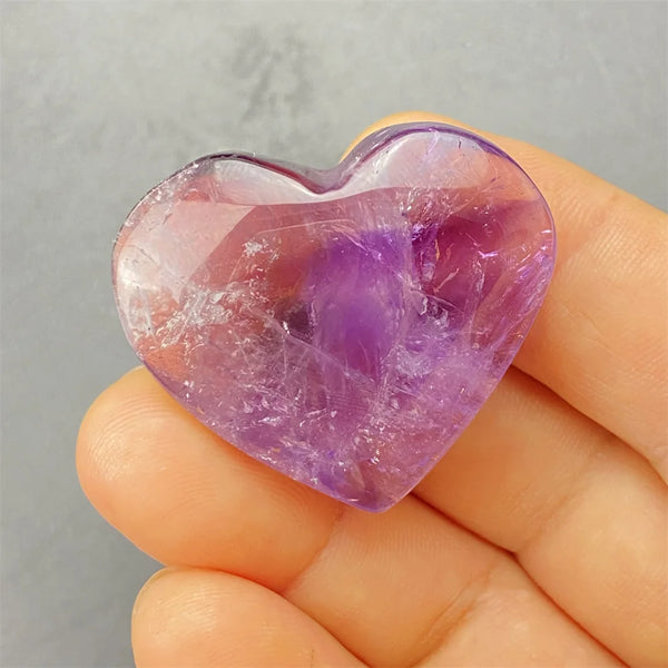 Purple Amethyst Hearts-ToShay.org