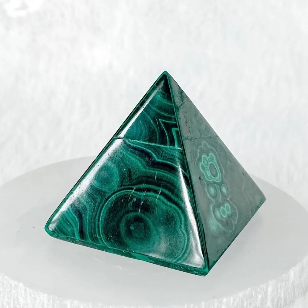 Green Malachite Pyramid-ToShay.org