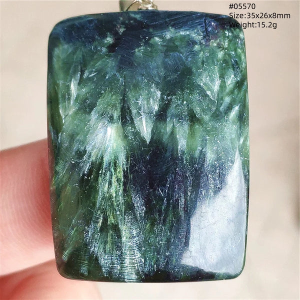 Green Seraphinite Pendant-ToShay.org