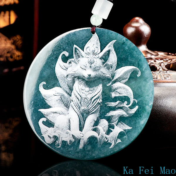 Blue Jadeite Pendant-ToShay.org
