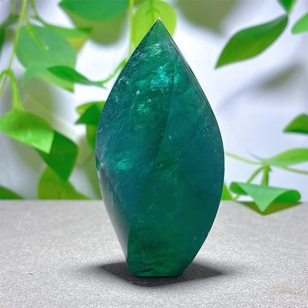 Green Fluorite Flame Stone-ToShay.org