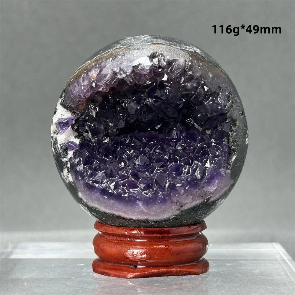 Purple Amethyst Cluster Ball-ToShay.org