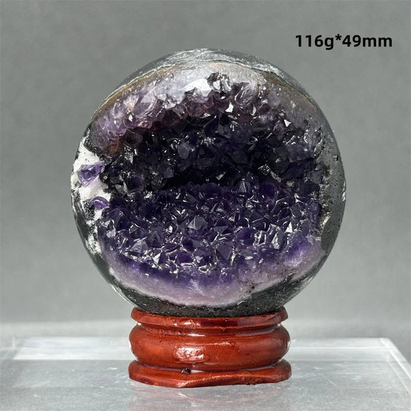Purple Amethyst Cluster Ball-ToShay.org
