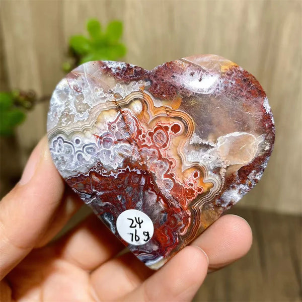 Red Agate Geode Hearts-ToShay.org