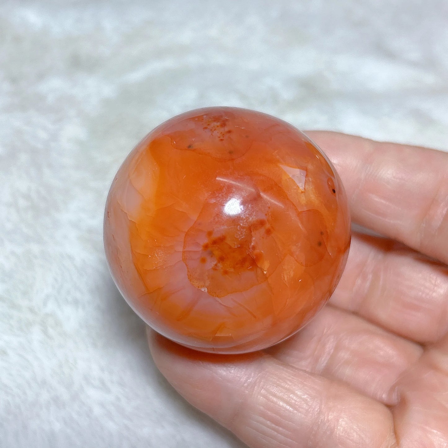 Red Carnelian Quartz Ball-ToShay.org