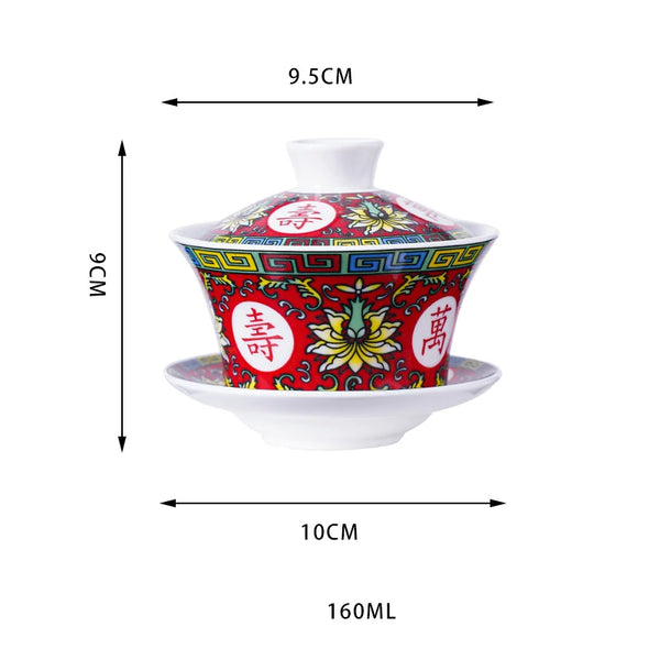 Gaiwan Porcelain Tea Bowl-ToShay.org