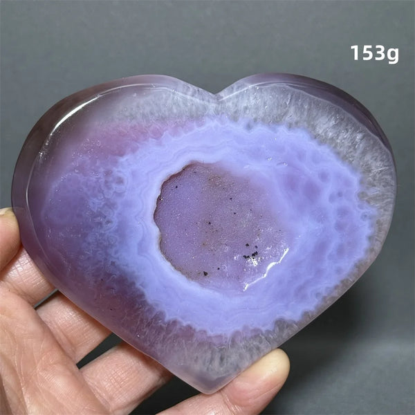 Purple Agate Heart-ToShay.org