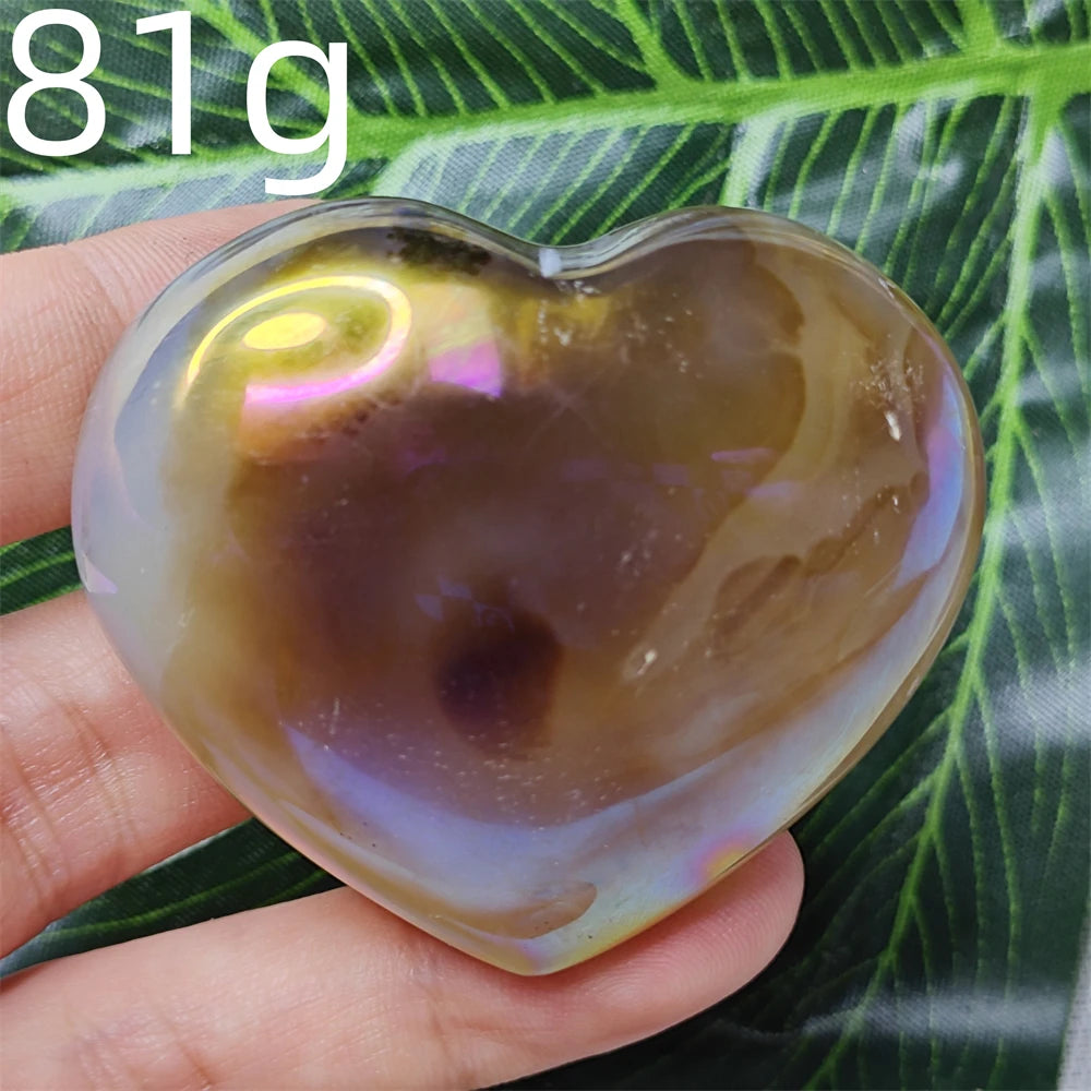 Yellow Tree Agate Heart-ToShay.org