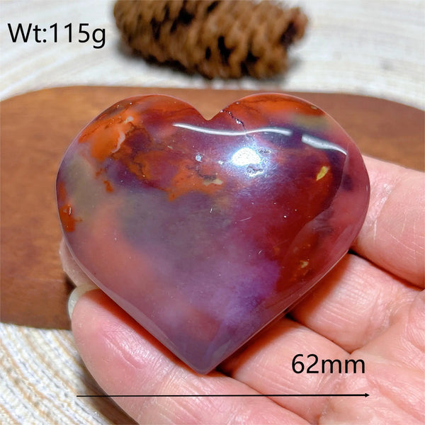 Yellow Mookaite Hearts-ToShay.org