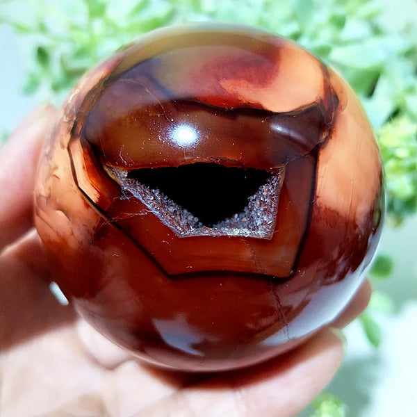 Red Agate Crystal Ball-ToShay.org