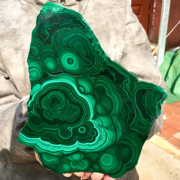 Green Malachite Quartz Cluster-ToShay.org