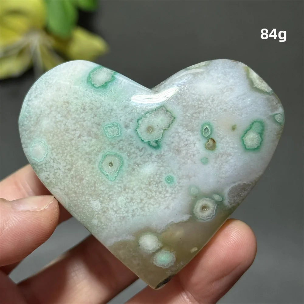 Green Cherry Agate Heart-ToShay.org