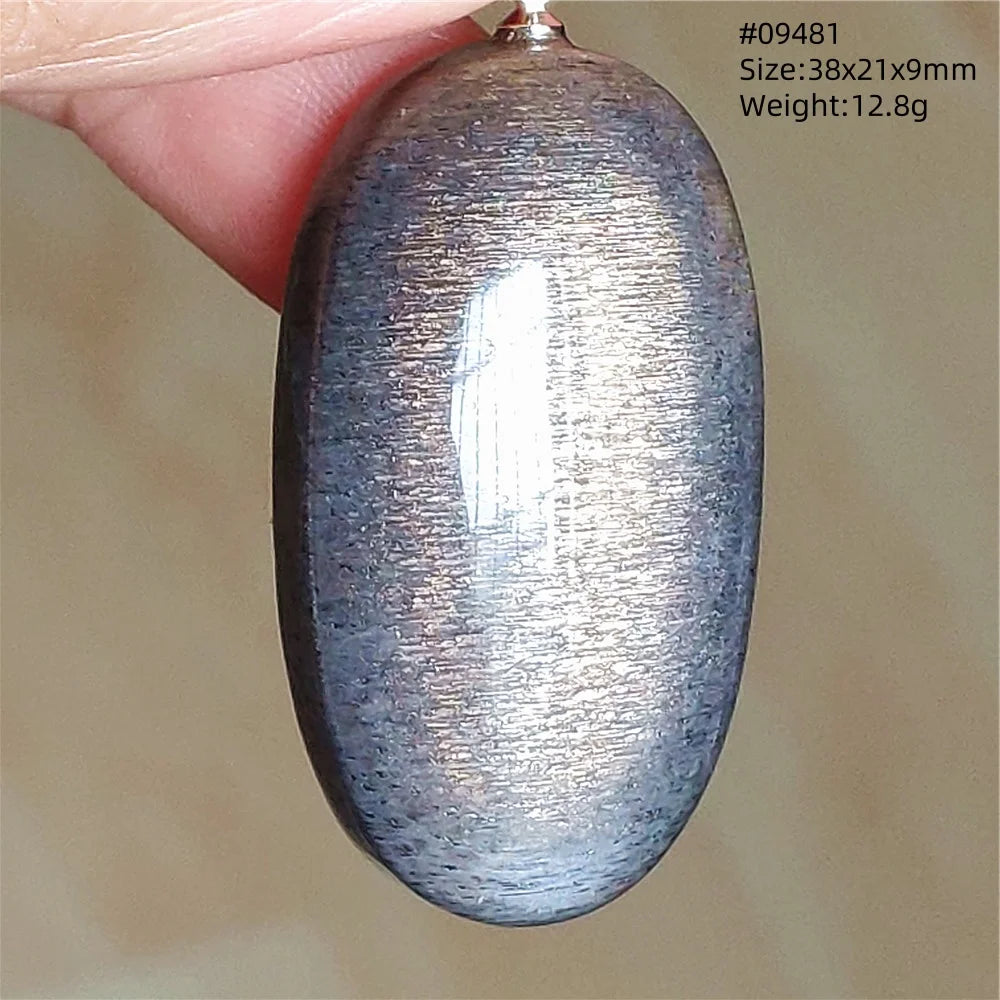 Black Sunstone Moonstone Pendant-ToShay.org