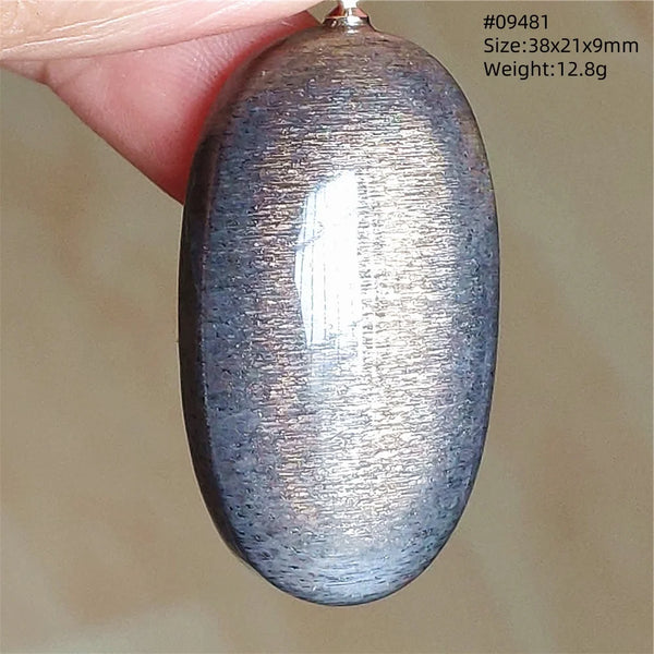 Black Sunstone Moonstone Pendant-ToShay.org