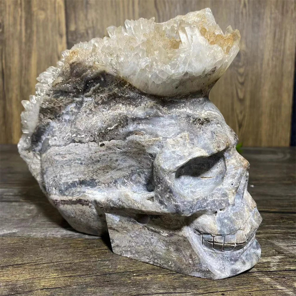 Clear Quartz Crystal Skull-ToShay.org