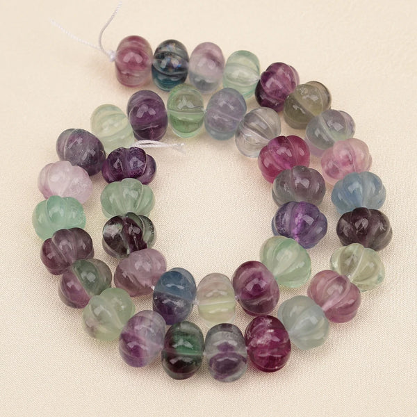 Green Fluorite Pumpkin Beads-ToShay.org