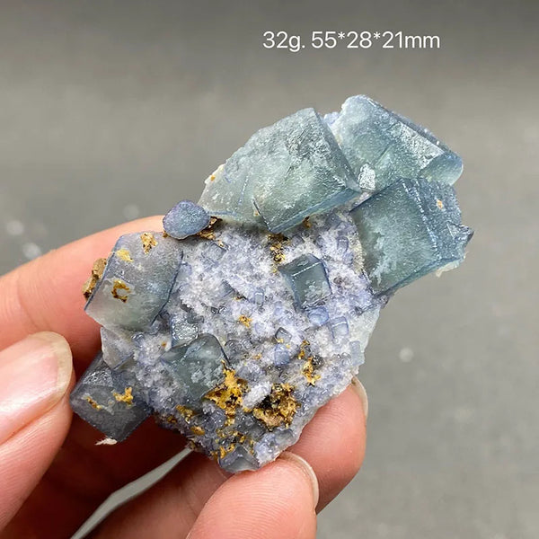Blue Fluorite Crystal-ToShay.org