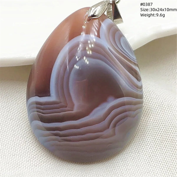 Grey Lace Agate Pendant-ToShay.org