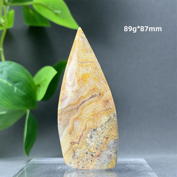 Yellow Crazy Agate Torch-ToShay.org