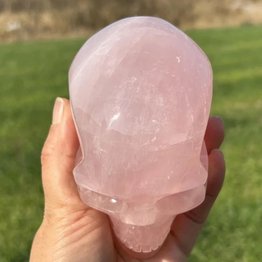 Pink Rose Quartz Skull-ToShay.org
