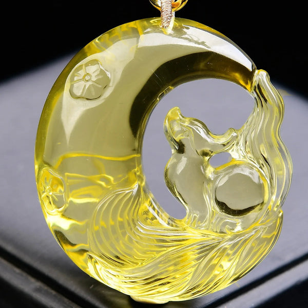 Yellow Citrine Moon Fox-ToShay.org
