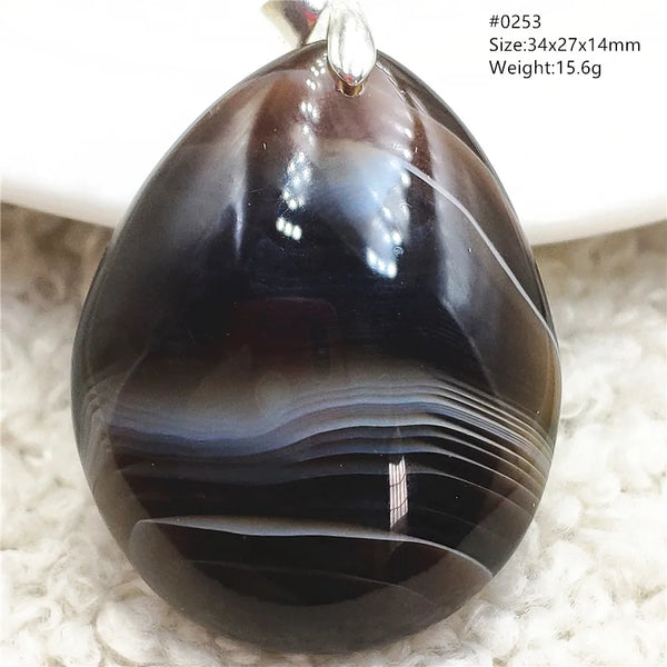 Grey Lace Agate Pendant-ToShay.org