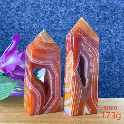 Red Lace Agate Point-ToShay.org