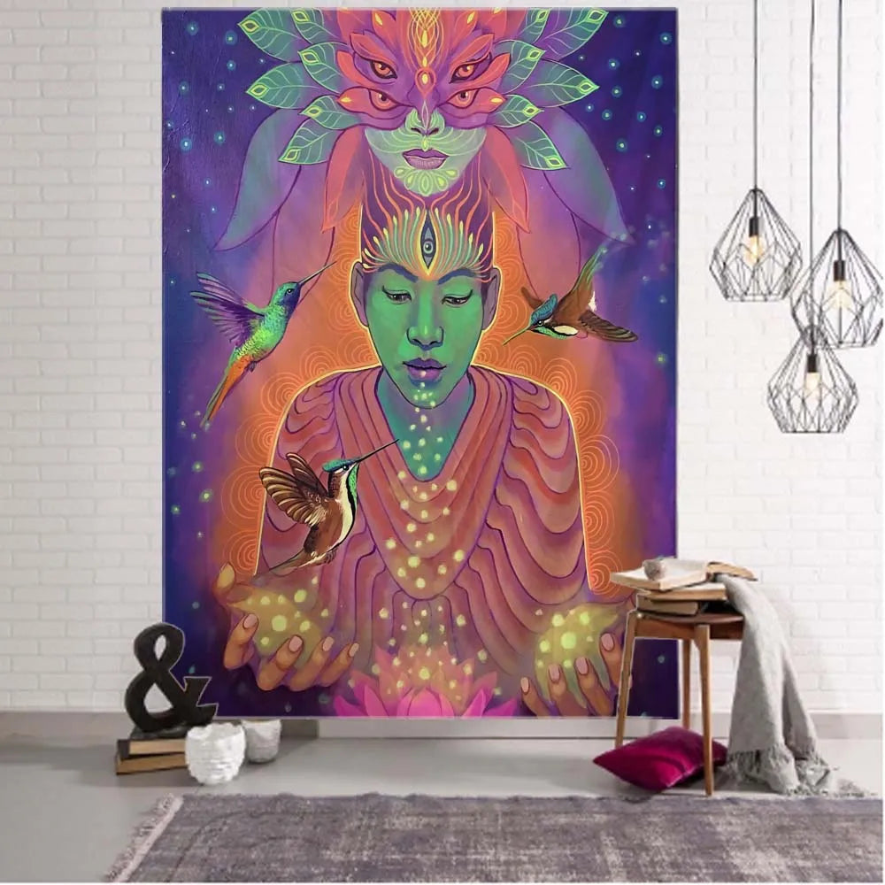 Psychedelic Art Tapestry-ToShay.org