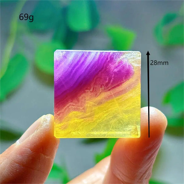 Purple Fluorite Crystal Square-ToShay.org