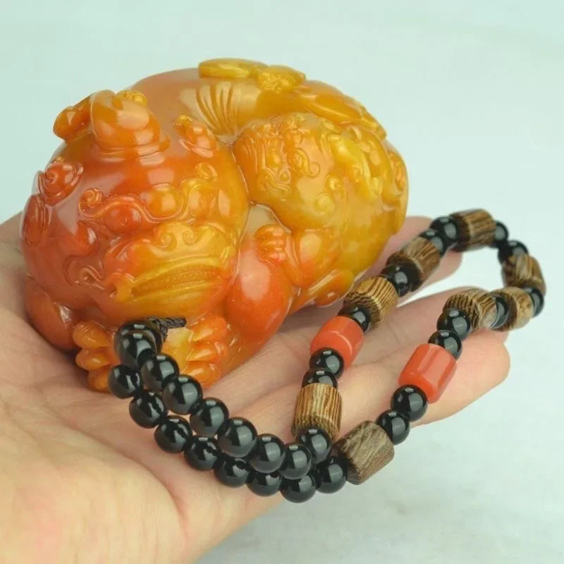 Yellow Jade Pixiu Pendant-ToShay.org