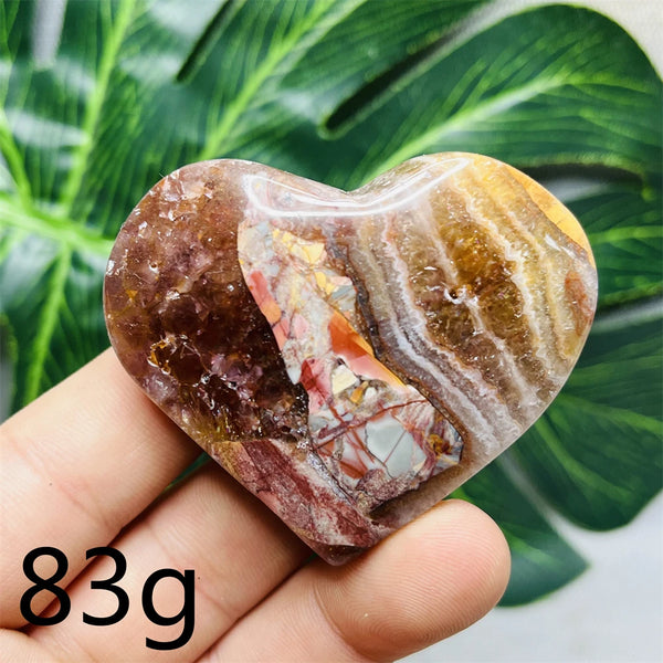 Purple Agate Amethyst Heart-ToShay.org