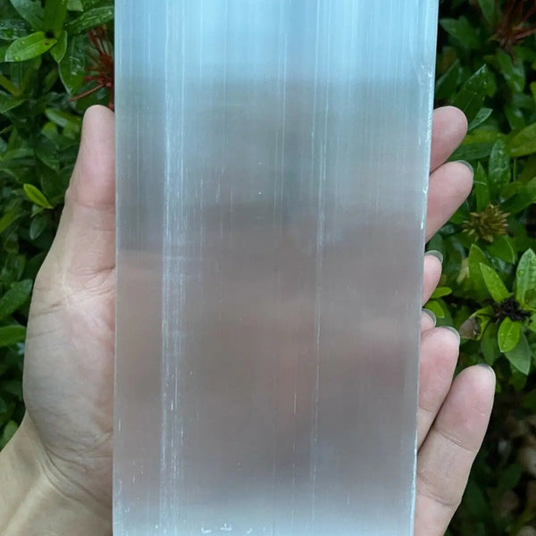 White Selenite Plate-ToShay.org