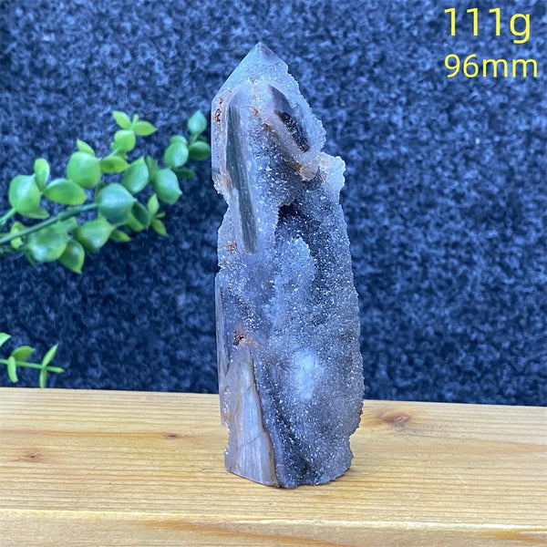 Purple Sphalerite Geode Tower-ToShay.org